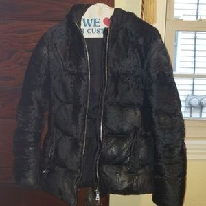 Authentic prada fur down jacket